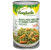 Petits pois très fins/carottes (Boîte de 5/1)