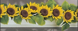 Barrettes noirs fleurs de tournesol (12)