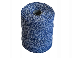 Ficelle 3,5/3 Lin BLEU/BLANC (Rolls 1kg)