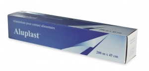 Rouleau aluminium en boîte distributrice 45cm x 200m