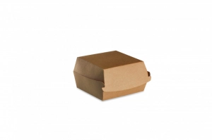 Coque hamburger 100 carton brun 120x130x70