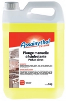 Produit plonge manuel désinfectante ASSAINYTHOL (Bidon de 5kg)