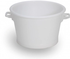 Bac rond alimentaire 50L blanc