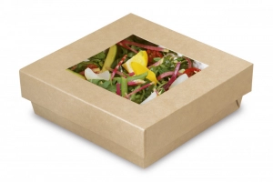 Boite salade carton kraft 10x10cm Lunchipack