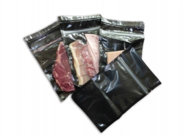 Sachet sous vide ZIP 300 x 400+50mm noir/transparent