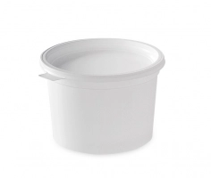 Pot blanc a crème + couvercle 500ml