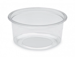 Pots ronds cristal 360 APET utilisation froide 117x57mm Tusipack