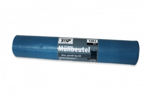 Sachet poubelle 120L 700x1100 BLEU (10 rlx de 25 pcs)