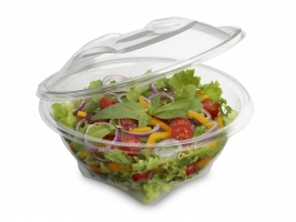 Bol salade transparent couvercle déchirable 750g Sekipack