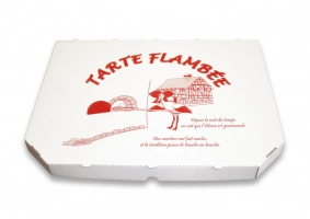 Boite Tarte Flambée impression Alsace 42x31x3.5cm