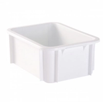 Bac plastique blanc 12L 400x294x180mm Gilac