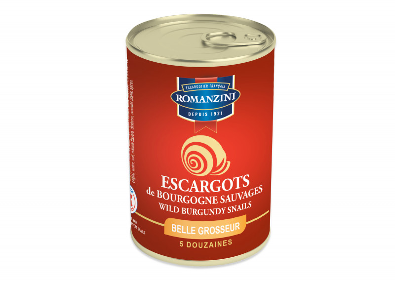 Escargots ROMANZINI 5 douzaines Belle grosseur Bourgogne boîte rouge -  achat et vente en ligne de boyaux, épices, additifs et équipement pour le  métiers de bouche - Walter ETS